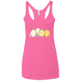 T-Shirts Vintage Pink / X-Small Kawaii Easter Chick and Eggs Women's Triblend Racerback Tank