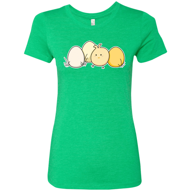 T-Shirts Envy / S Kawaii Easter Chick and Eggs Women's Triblend T-Shirt