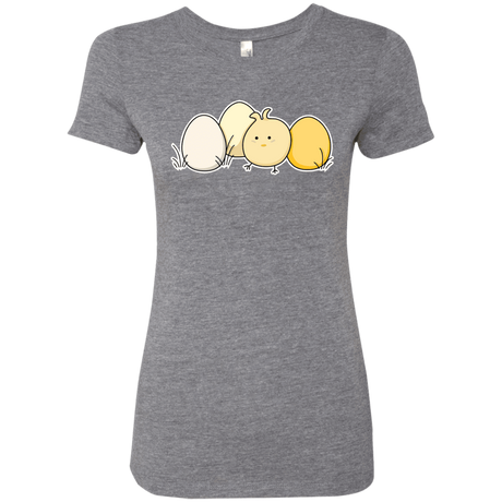 T-Shirts Premium Heather / S Kawaii Easter Chick and Eggs Women's Triblend T-Shirt