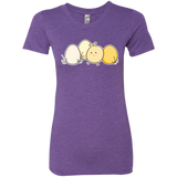 T-Shirts Purple Rush / S Kawaii Easter Chick and Eggs Women's Triblend T-Shirt