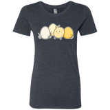 T-Shirts Vintage Navy / S Kawaii Easter Chick and Eggs Women's Triblend T-Shirt