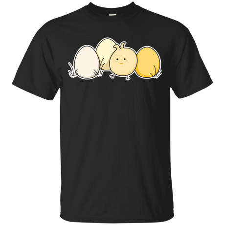 T-Shirts Black / YXS Kawaii Easter Chick and Eggs Youth T-Shirt