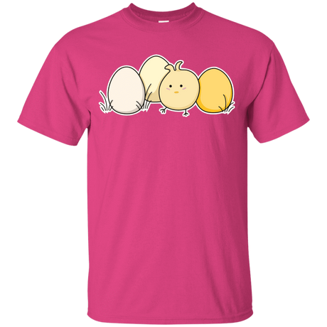 T-Shirts Heliconia / YXS Kawaii Easter Chick and Eggs Youth T-Shirt