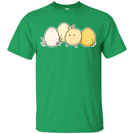 T-Shirts Irish Green / YXS Kawaii Easter Chick and Eggs Youth T-Shirt