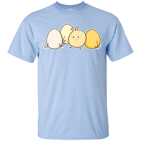 T-Shirts Light Blue / YXS Kawaii Easter Chick and Eggs Youth T-Shirt