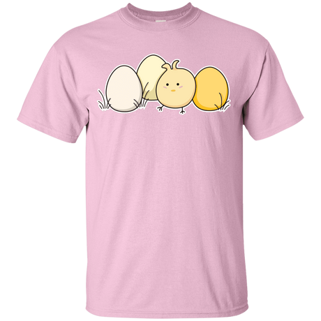 T-Shirts Light Pink / YXS Kawaii Easter Chick and Eggs Youth T-Shirt