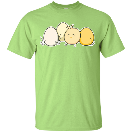 T-Shirts Mint Green / YXS Kawaii Easter Chick and Eggs Youth T-Shirt