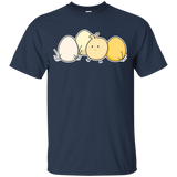 T-Shirts Navy / YXS Kawaii Easter Chick and Eggs Youth T-Shirt