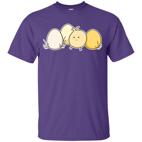 T-Shirts Purple / YXS Kawaii Easter Chick and Eggs Youth T-Shirt