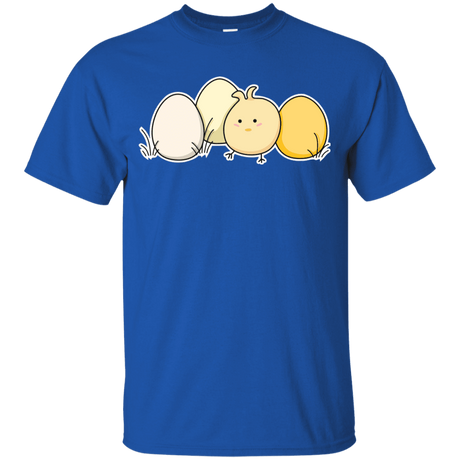 T-Shirts Royal / YXS Kawaii Easter Chick and Eggs Youth T-Shirt