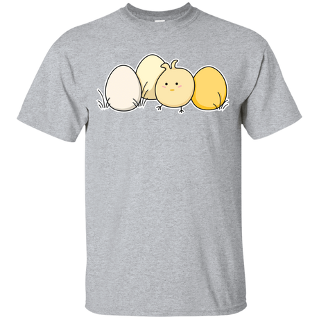 T-Shirts Sport Grey / YXS Kawaii Easter Chick and Eggs Youth T-Shirt