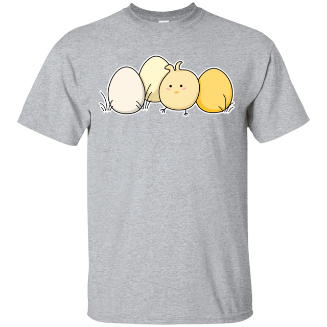 T-Shirts Sport Grey / YXS Kawaii Easter Chick and Eggs Youth T-Shirt