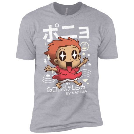 T-Shirts Heather Grey / YXS Kawaii Gold Fish Boys Premium T-Shirt