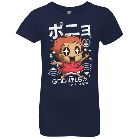 T-Shirts Midnight Navy / YXS Kawaii Gold Fish Girls Premium T-Shirt