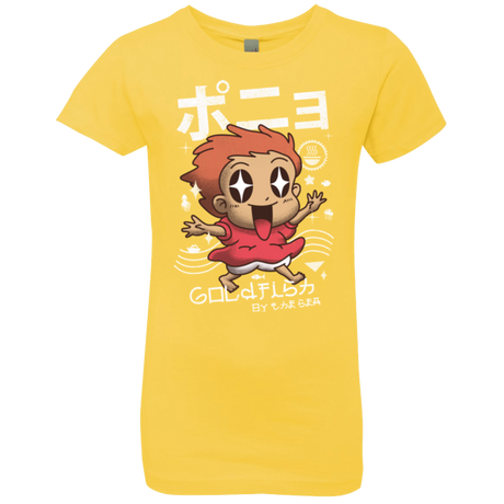 T-Shirts Vibrant Yellow / YXS Kawaii Gold Fish Girls Premium T-Shirt