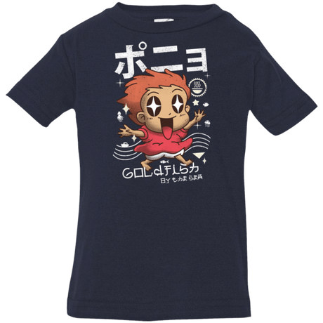 T-Shirts Navy / 6 Months Kawaii Gold Fish Infant Premium T-Shirt