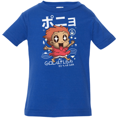 T-Shirts Royal / 6 Months Kawaii Gold Fish Infant Premium T-Shirt