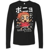 T-Shirts Black / Small Kawaii Gold Fish Men's Premium Long Sleeve