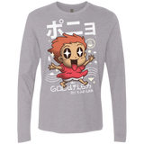 T-Shirts Heather Grey / Small Kawaii Gold Fish Men's Premium Long Sleeve