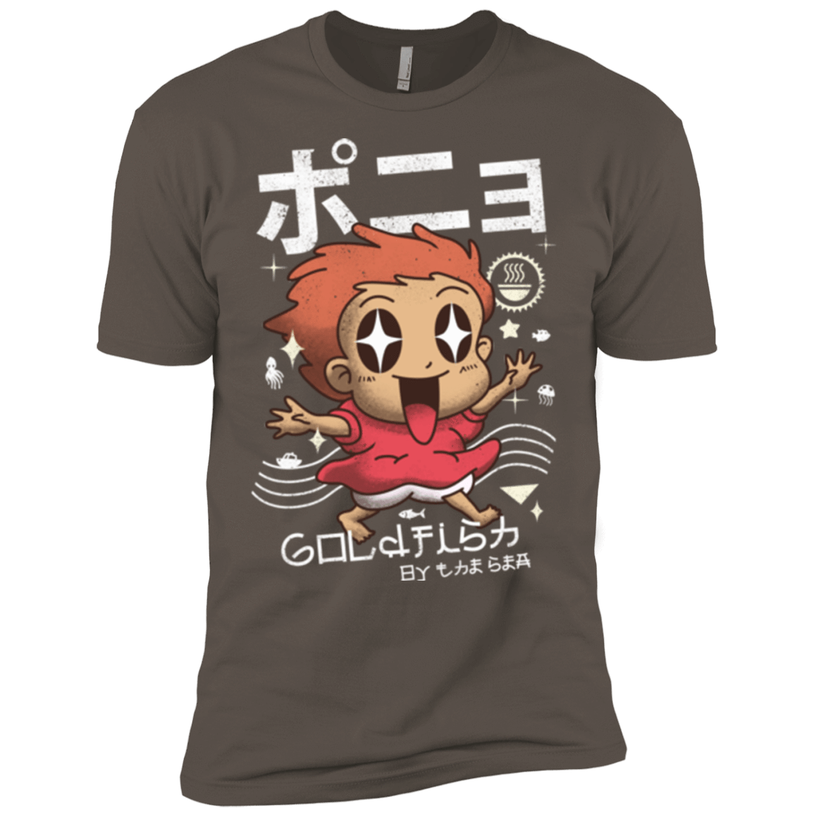 T-Shirts Warm Grey / X-Small Kawaii Gold Fish Men's Premium T-Shirt