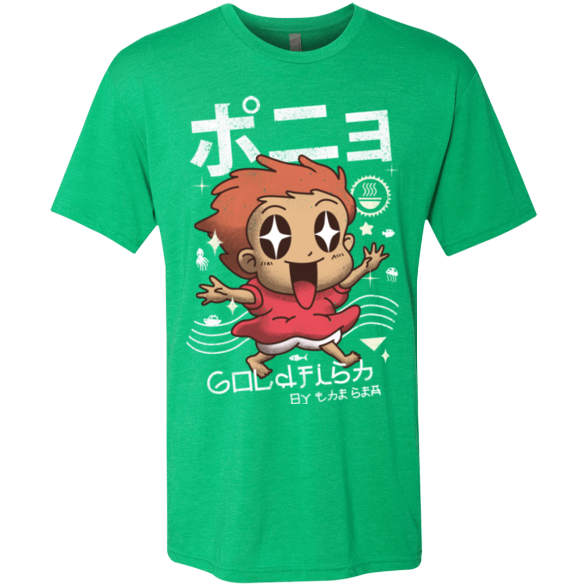 T-Shirts Envy / Small Kawaii Gold Fish Men's Triblend T-Shirt