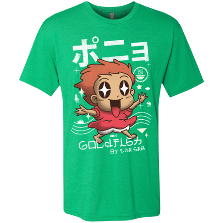 T-Shirts Envy / Small Kawaii Gold Fish Men's Triblend T-Shirt