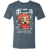 T-Shirts Indigo / Small Kawaii Gold Fish Men's Triblend T-Shirt