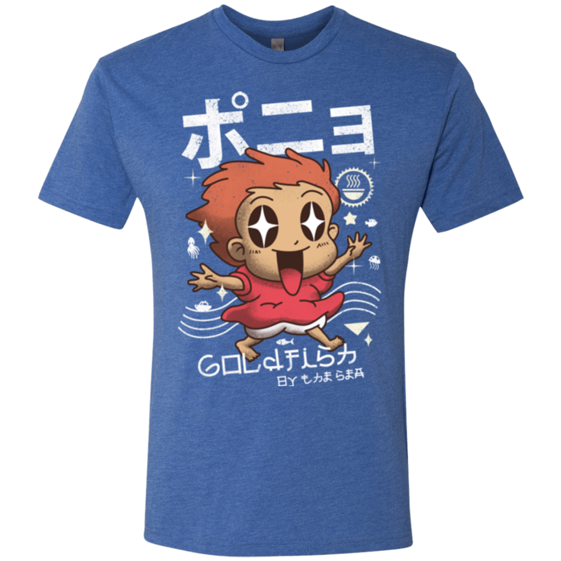 T-Shirts Vintage Royal / Small Kawaii Gold Fish Men's Triblend T-Shirt