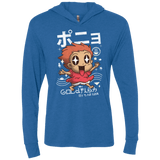 T-Shirts Vintage Royal / X-Small Kawaii Gold Fish Triblend Long Sleeve Hoodie Tee