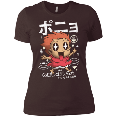 T-Shirts Dark Chocolate / X-Small Kawaii Gold Fish Women's Premium T-Shirt