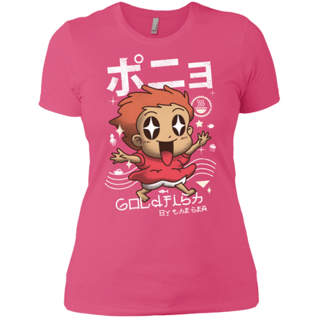 T-Shirts Hot Pink / X-Small Kawaii Gold Fish Women's Premium T-Shirt