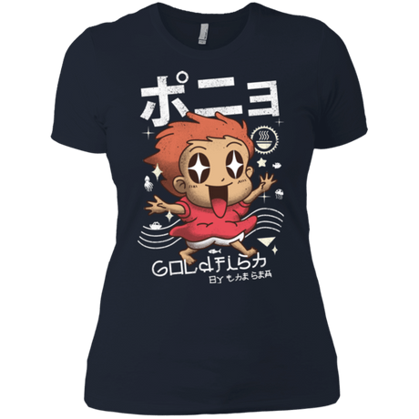 T-Shirts Midnight Navy / X-Small Kawaii Gold Fish Women's Premium T-Shirt