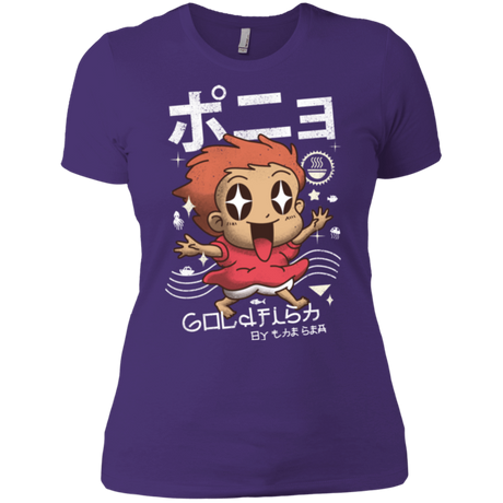 T-Shirts Purple / X-Small Kawaii Gold Fish Women's Premium T-Shirt