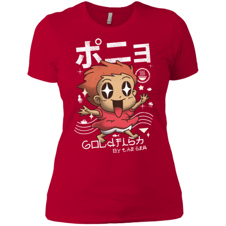 T-Shirts Red / X-Small Kawaii Gold Fish Women's Premium T-Shirt