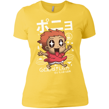 T-Shirts Vibrant Yellow / X-Small Kawaii Gold Fish Women's Premium T-Shirt