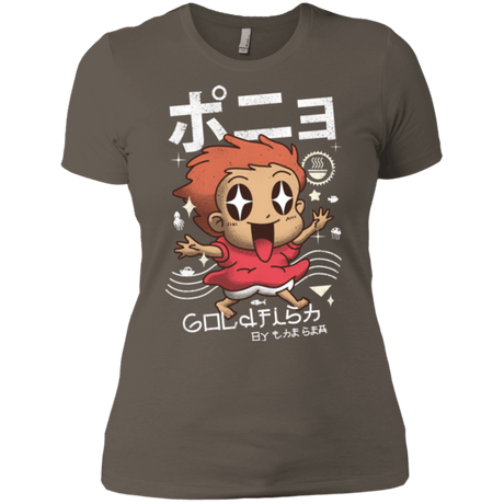 T-Shirts Warm Grey / X-Small Kawaii Gold Fish Women's Premium T-Shirt