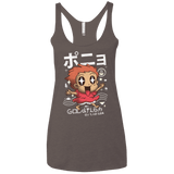 T-Shirts Macchiato / X-Small Kawaii Gold Fish Women's Triblend Racerback Tank