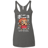 T-Shirts Premium Heather / X-Small Kawaii Gold Fish Women's Triblend Racerback Tank