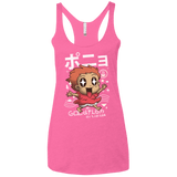 T-Shirts Vintage Pink / X-Small Kawaii Gold Fish Women's Triblend Racerback Tank