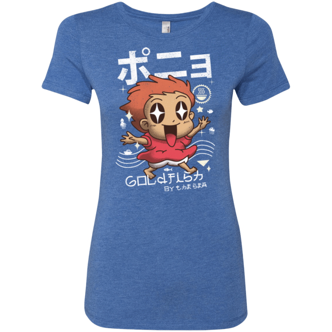 T-Shirts Vintage Royal / Small Kawaii Gold Fish Women's Triblend T-Shirt