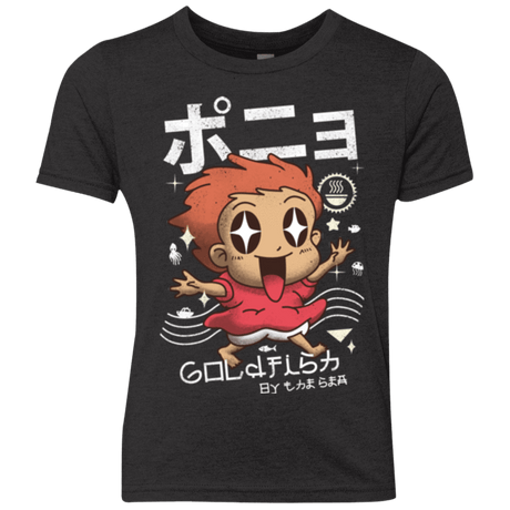 T-Shirts Vintage Black / YXS Kawaii Gold Fish Youth Triblend T-Shirt