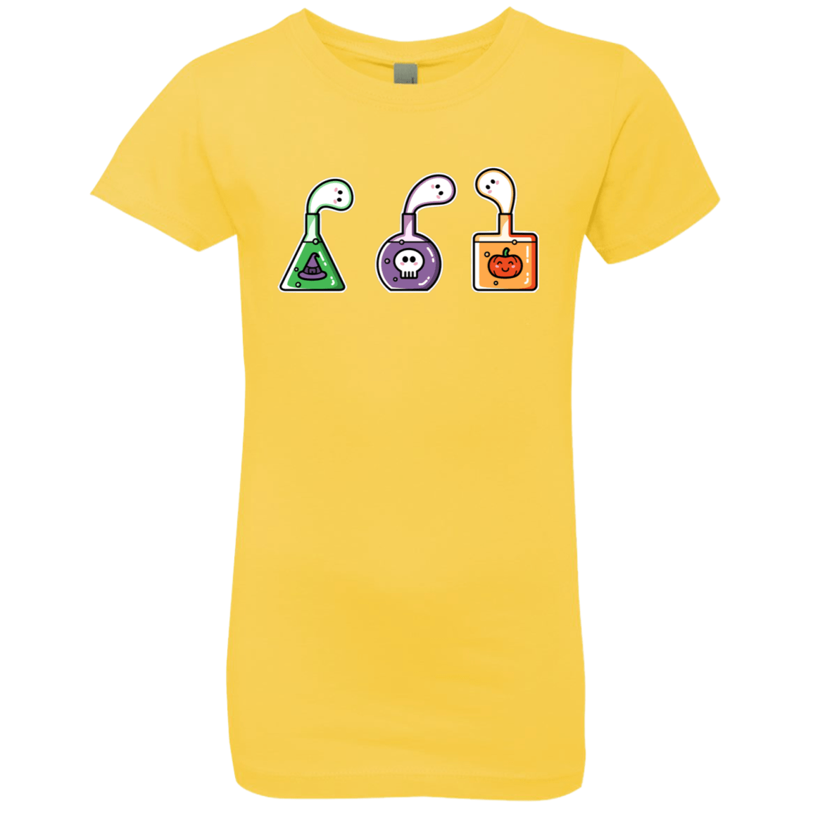 T-Shirts Vibrant Yellow / YXS Kawaii Halloween Potions Girls Premium T-Shirt