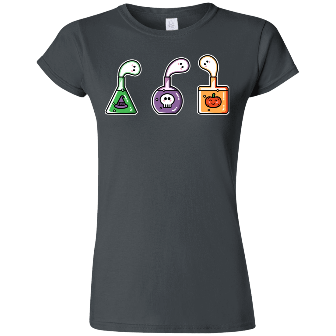 T-Shirts Charcoal / S Kawaii Halloween Potions Junior Slimmer-Fit T-Shirt