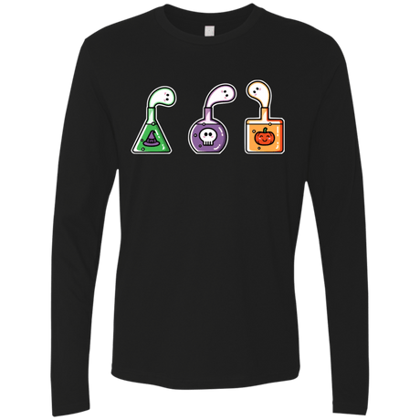 T-Shirts Black / S Kawaii Halloween Potions Men's Premium Long Sleeve