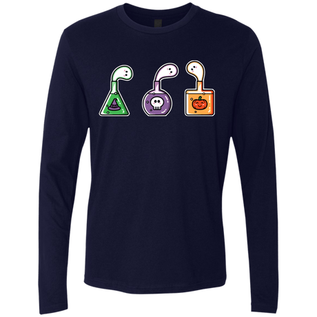 T-Shirts Midnight Navy / S Kawaii Halloween Potions Men's Premium Long Sleeve