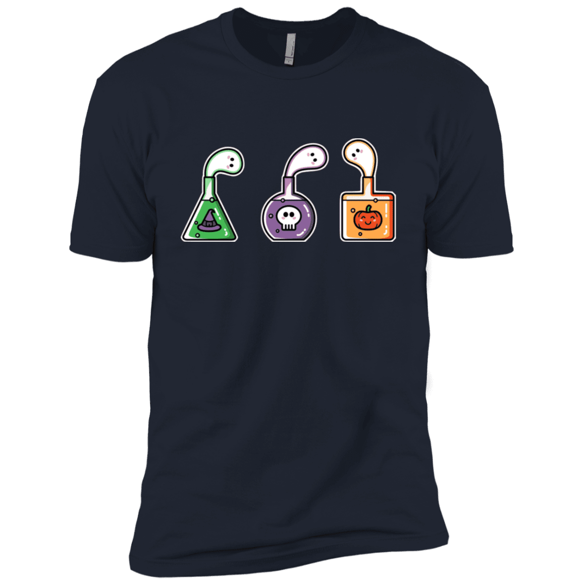T-Shirts Midnight Navy / X-Small Kawaii Halloween Potions Men's Premium T-Shirt