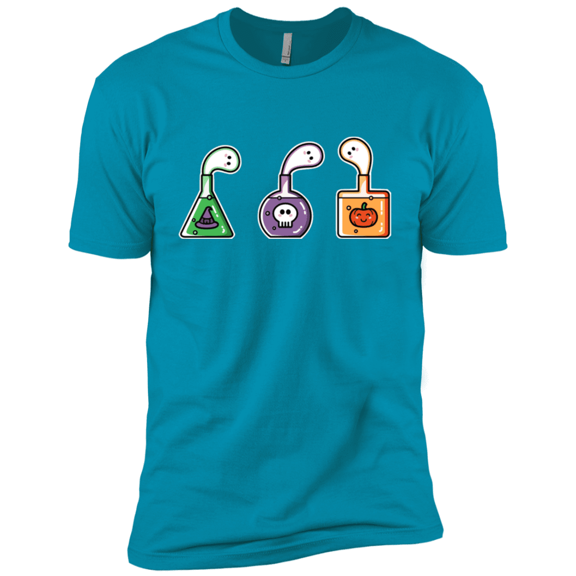 T-Shirts Turquoise / X-Small Kawaii Halloween Potions Men's Premium T-Shirt