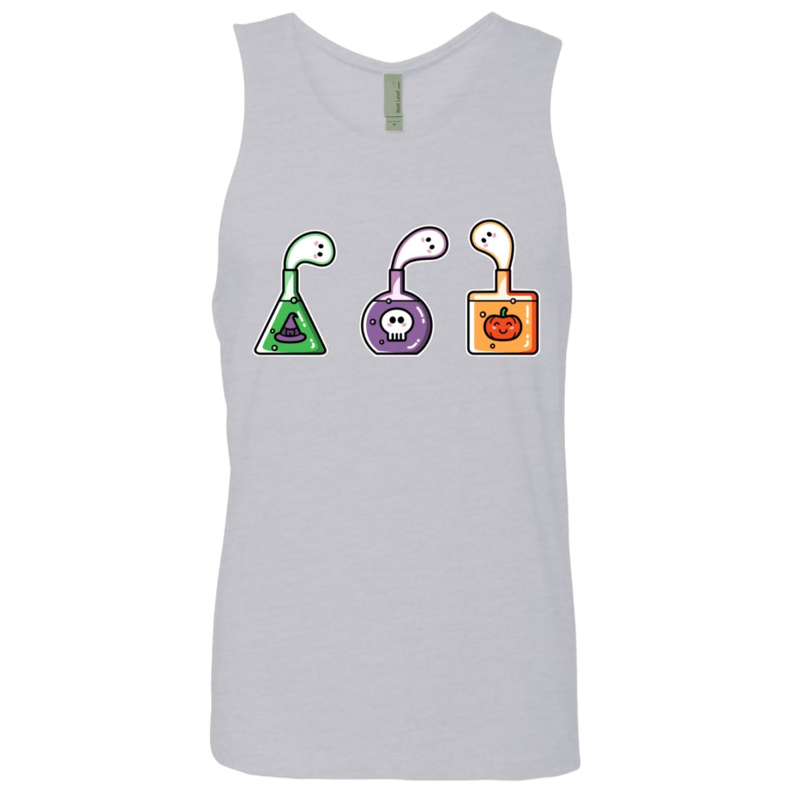 T-Shirts Heather Grey / S Kawaii Halloween Potions Men's Premium Tank Top