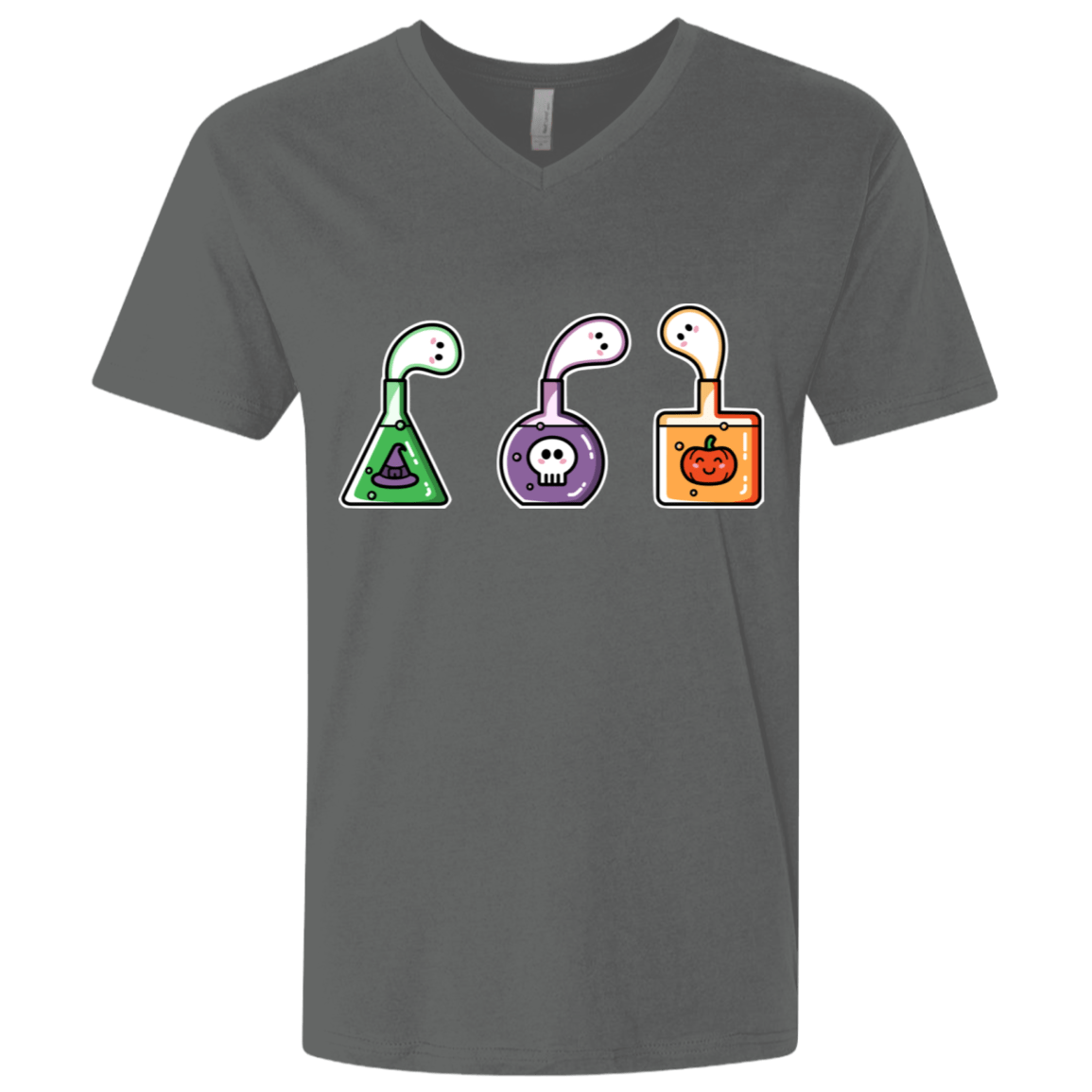 T-Shirts Heavy Metal / X-Small Kawaii Halloween Potions Men's Premium V-Neck