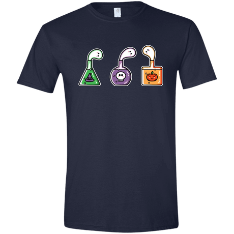 T-Shirts Navy / X-Small Kawaii Halloween Potions Men's Semi-Fitted Softstyle